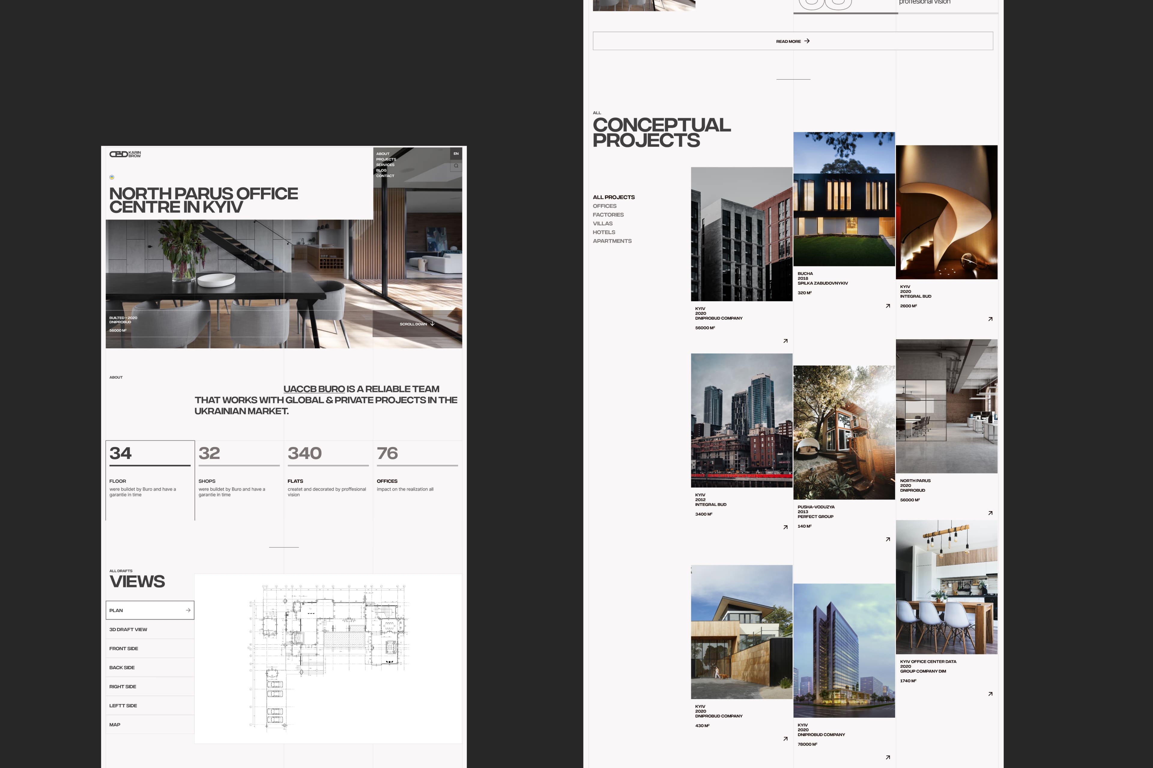 Website for Architectural Büro