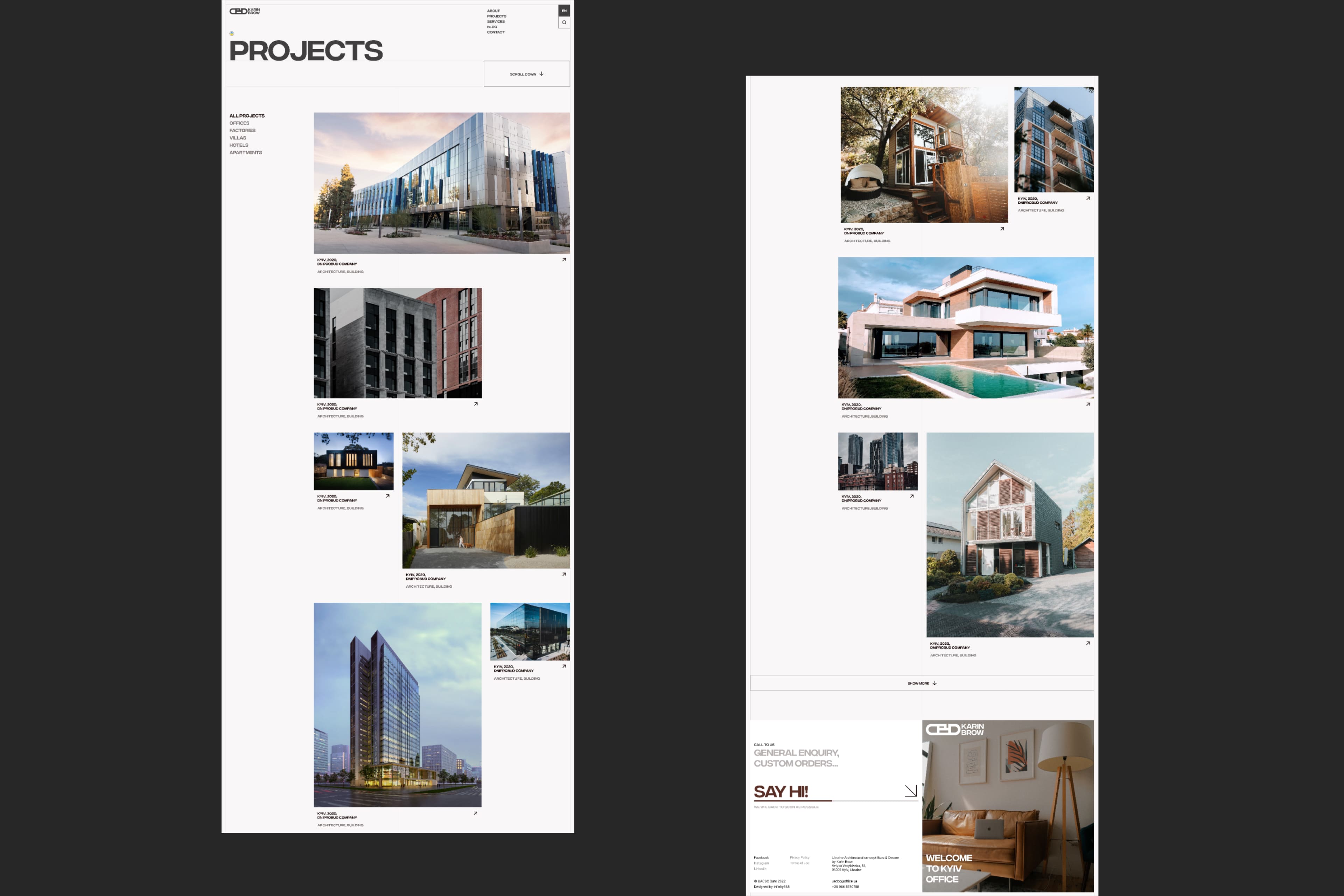 Website for Architectural Büro