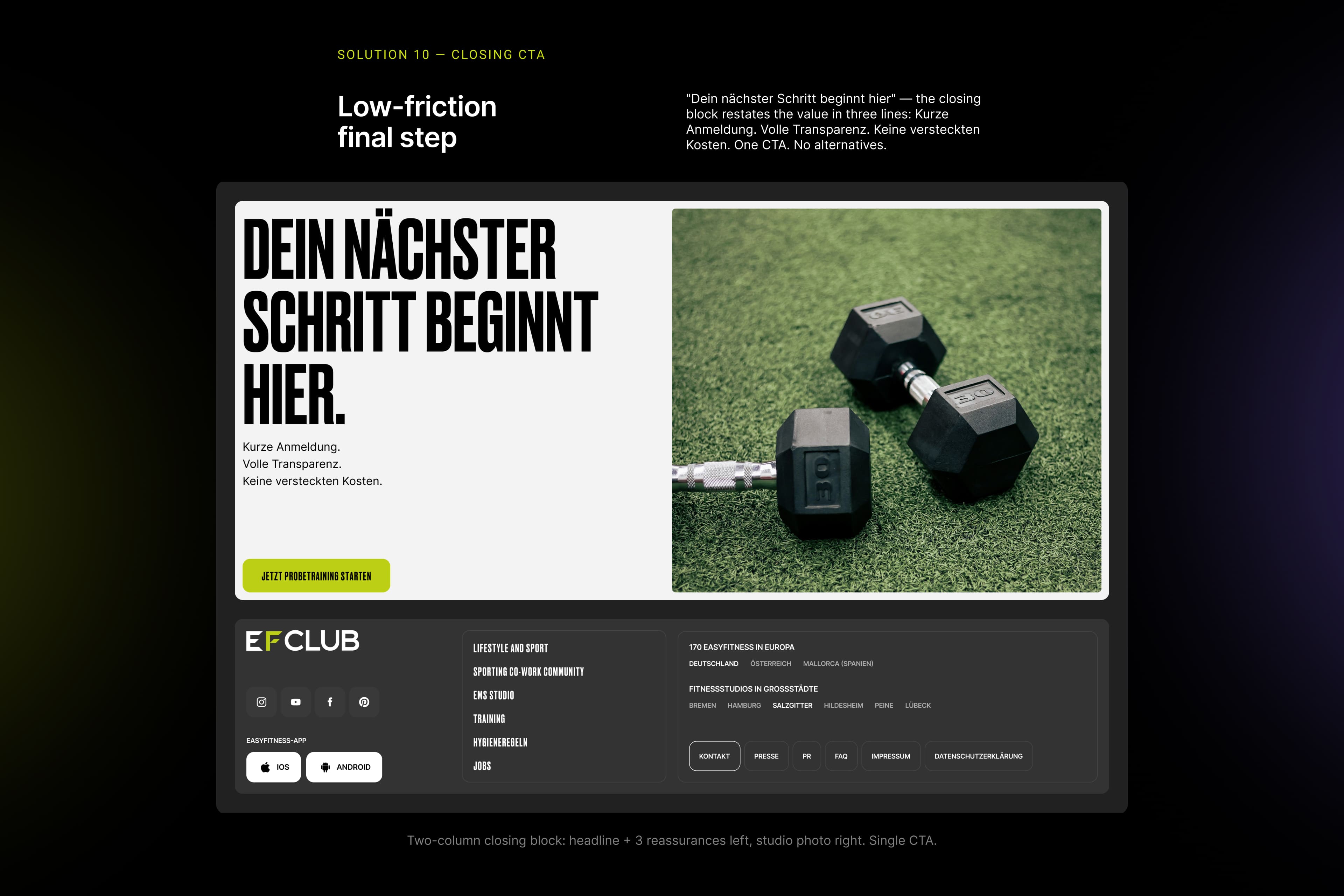 Restructuring a multi-location fitness brand around trust-driven acquisition