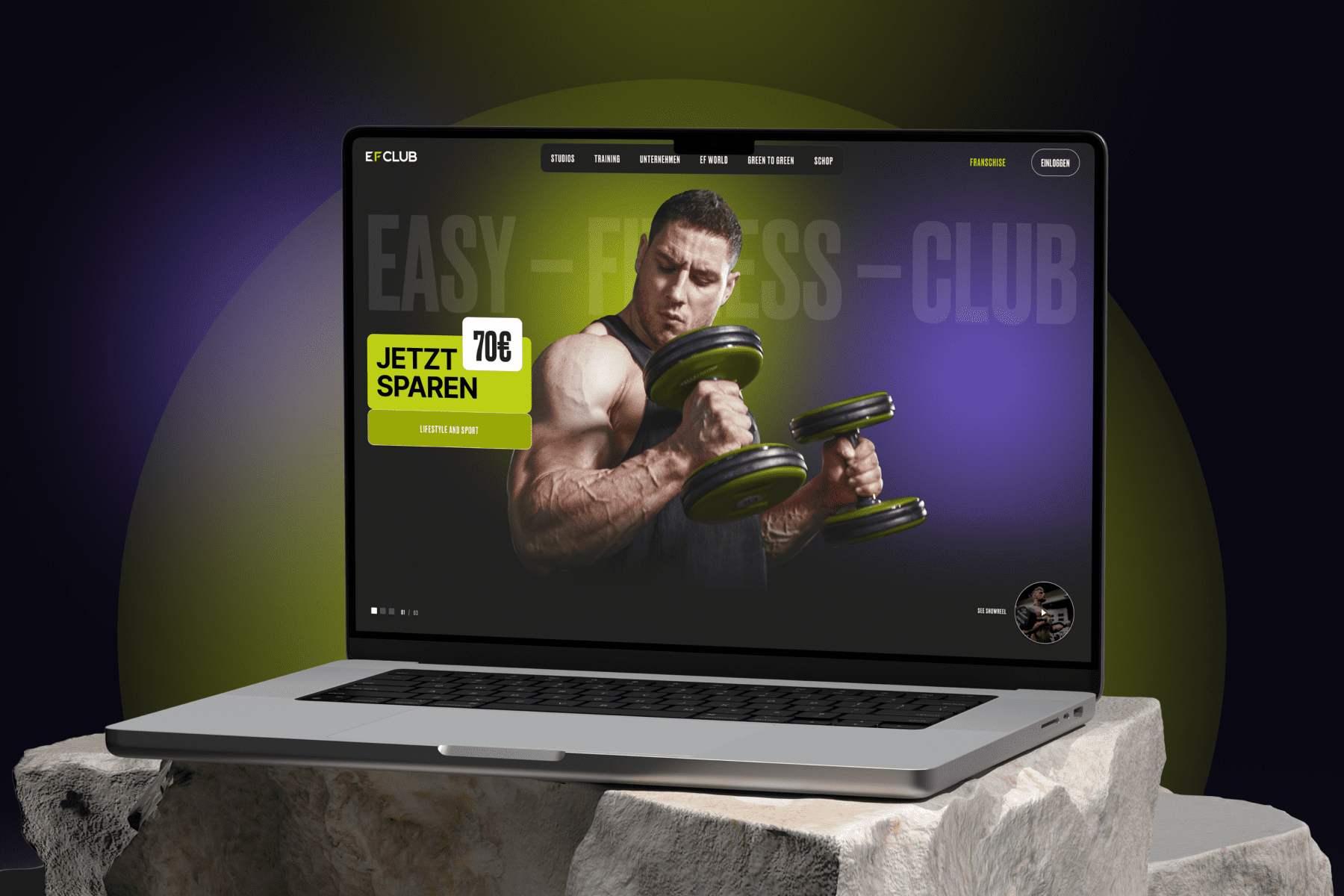 Easy Fitness Club - website for the German network of Fitness Studios